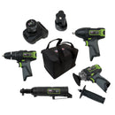 Sealey 4 x SV10.8 Series Cordless Power Tool Kit 10.8V - 2 Batteries CP108VCOMBO1