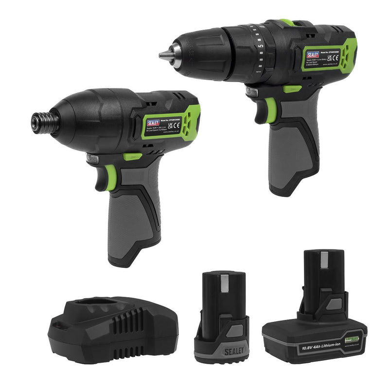 2 x 10.8V SV10.8 Series Combi Drill & Impact Driver Kit