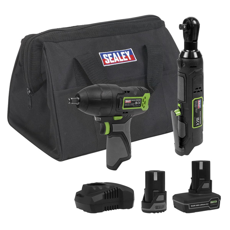 2 x 10.8V SV10.8 Series Impact Wrench & Ratchet Wrench Kit