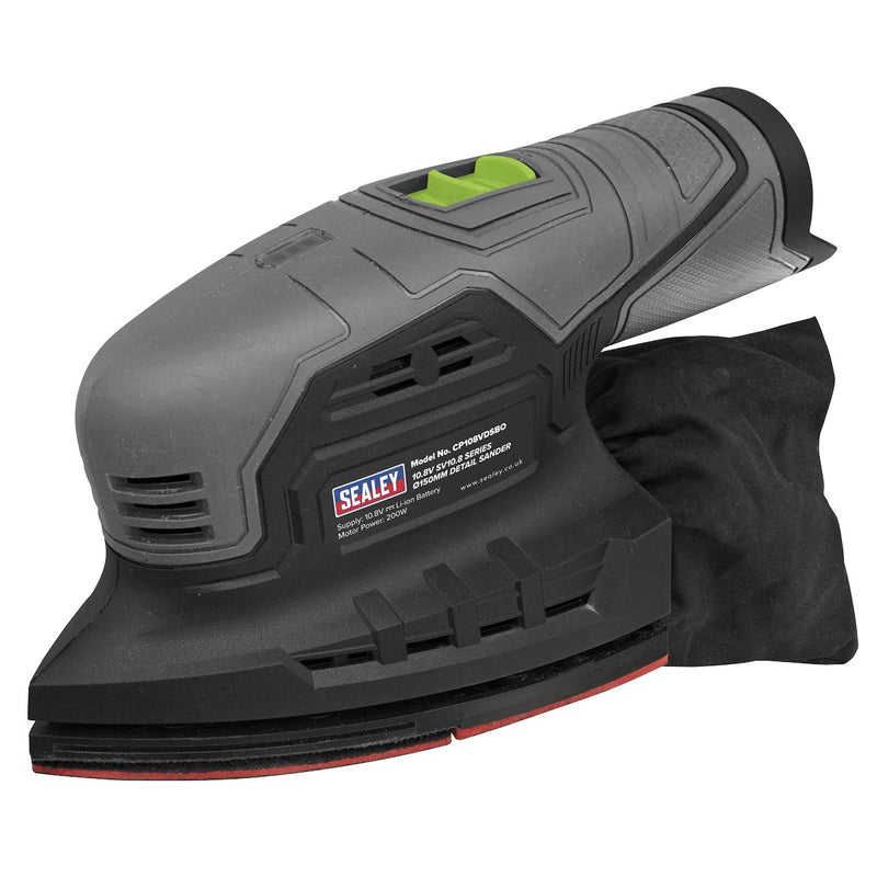 Sealey SV10.8 Series 150mm Cordless Detail Sander 10.8V - Body Only CP108VDSBO