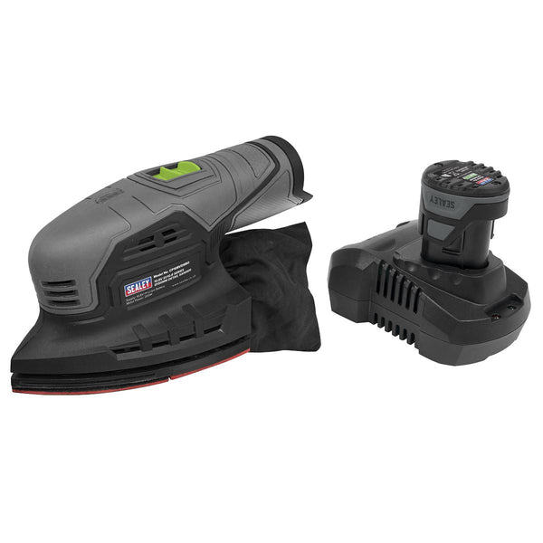 Sealey SV10.8 Series 150mm Cordless Detail Sander Kit 10.8V 2Ah CP108VDS