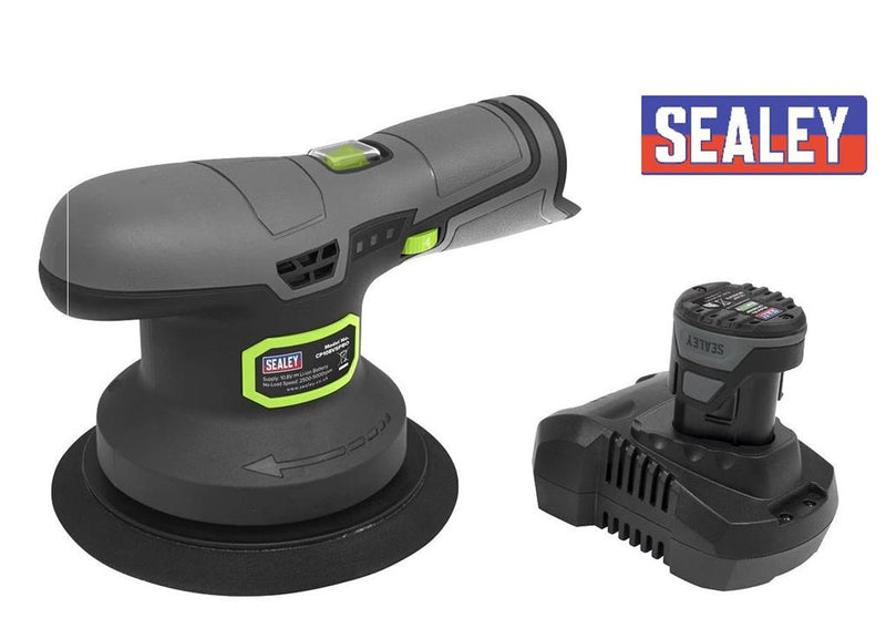SEALEY CORDLESS SANDER POLISHING MACHINE 10.8V 150MM SANDING KIT CP108VSP