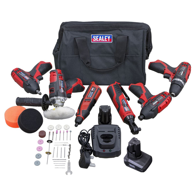 6 x 12V SV12 Series Cordless Power Tool Combo Kit