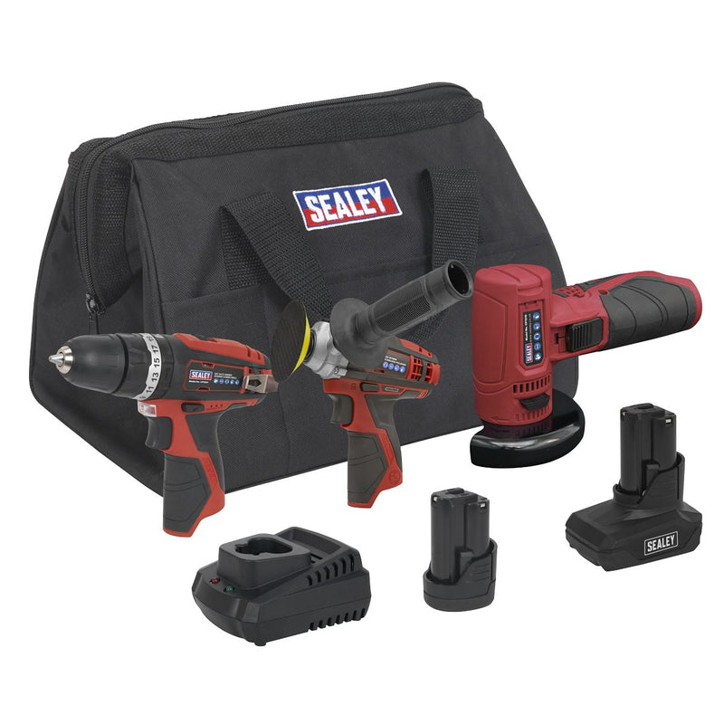 3 x 12V SV12 Series Cordless Power Tool Combo Kit