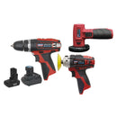 Sealey 3 x SV12 Series Cordless Power Tool Kit 12V - 2 Batteries CP1200COMBO7