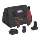 Sealey 2 x SV12 Series Cordless Power Tool Kit 12V - 2 Batteries CP1200COMBO8