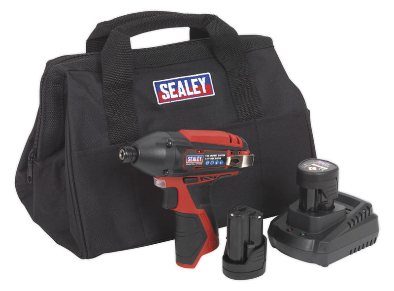 Impact Driver Kit 1/4" Hex Drive 12V SV12 Series - 2 Batteries