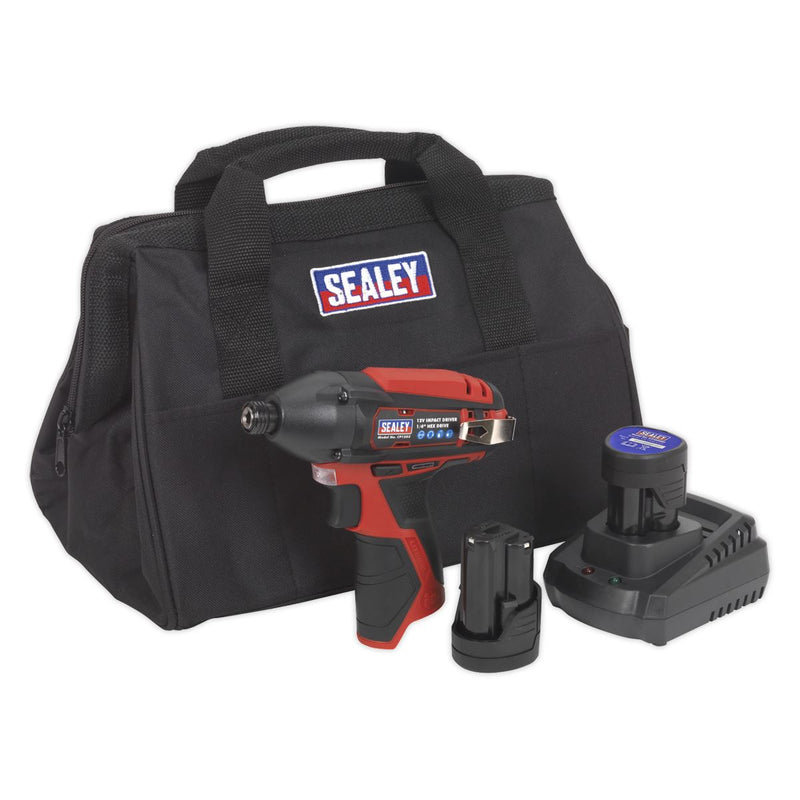 Impact Driver Kit 1/4" Hex Drive 12V SV12 Series - 2 Batteries