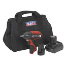 Sealey SV12 Series 3/8"Sq Drive Cordless Impact Wrench Kit 12V 2Ah - 2 Batteries CP1204KIT