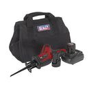 Sealey SV12 Series Cordless Reciprocating Saw Kit 12V 2Ah - 2 Batteries CP1208KIT