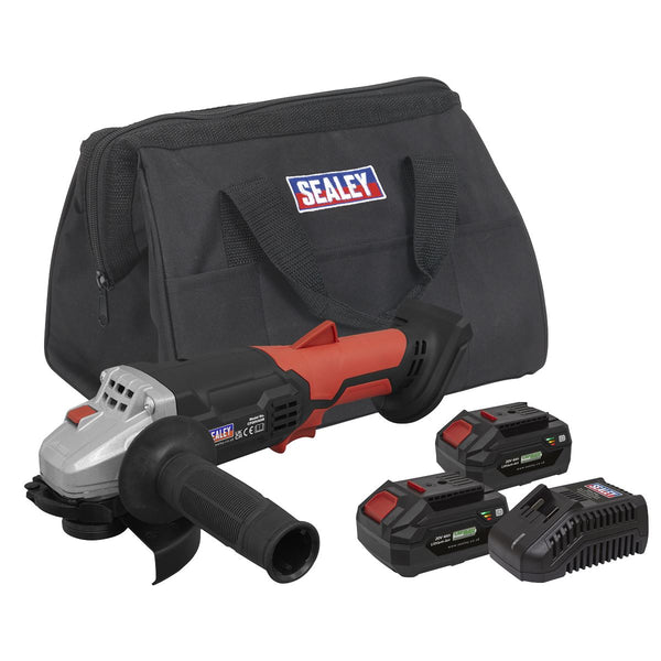 Cordless Angle Grinder Kit �115mm 20V 4Ah SV20 Series - 2 Batteries