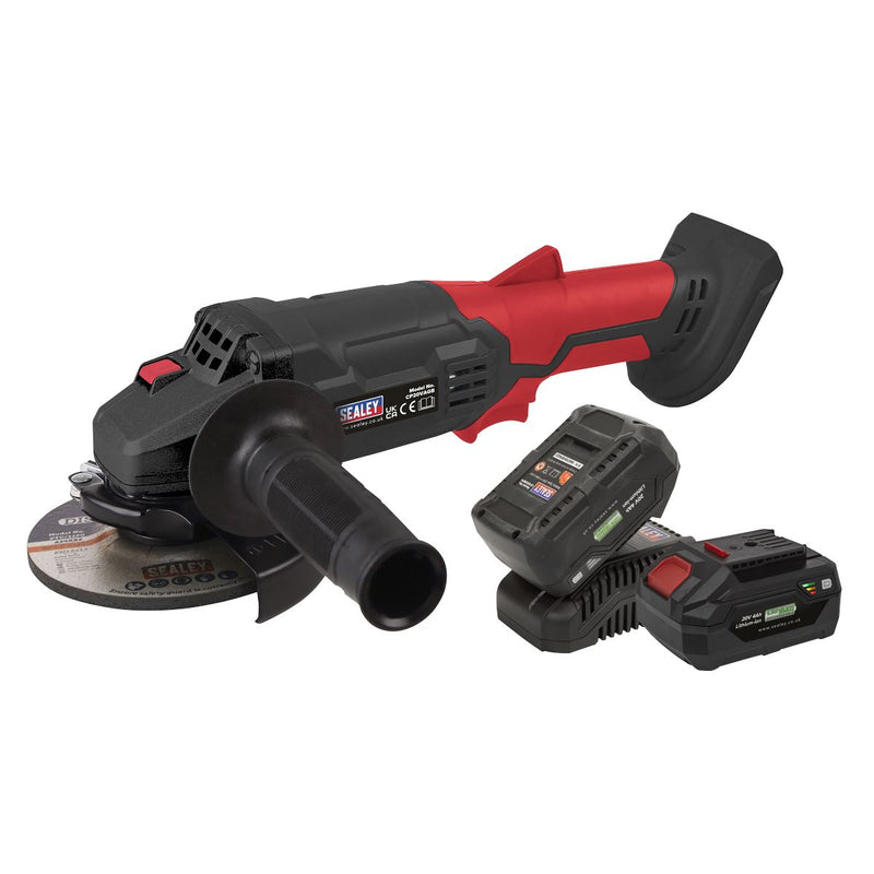 Cordless Angle Grinder Kit �115mm 20V 4Ah SV20 Series - 2 Batteries