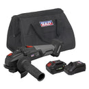 Sealey Premier SV20 Series 115mm Brushless Cordless Angle Grinder Kit 20V 4Ah CP20VAGXKIT1
