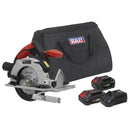 Sealey SV20 Series 150mm Cordless Circular Saw Kit 20V - 2 Batteries CP20VCSKIT