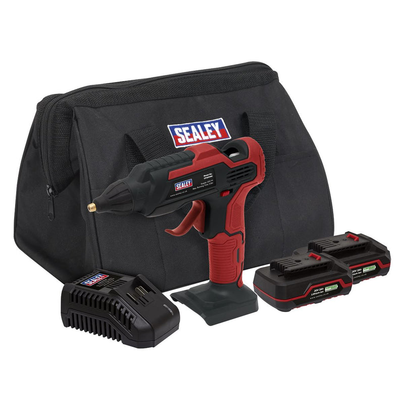 Cordless Glue Gun Kit 20V 2Ah SV20 Series - 2 Batteries