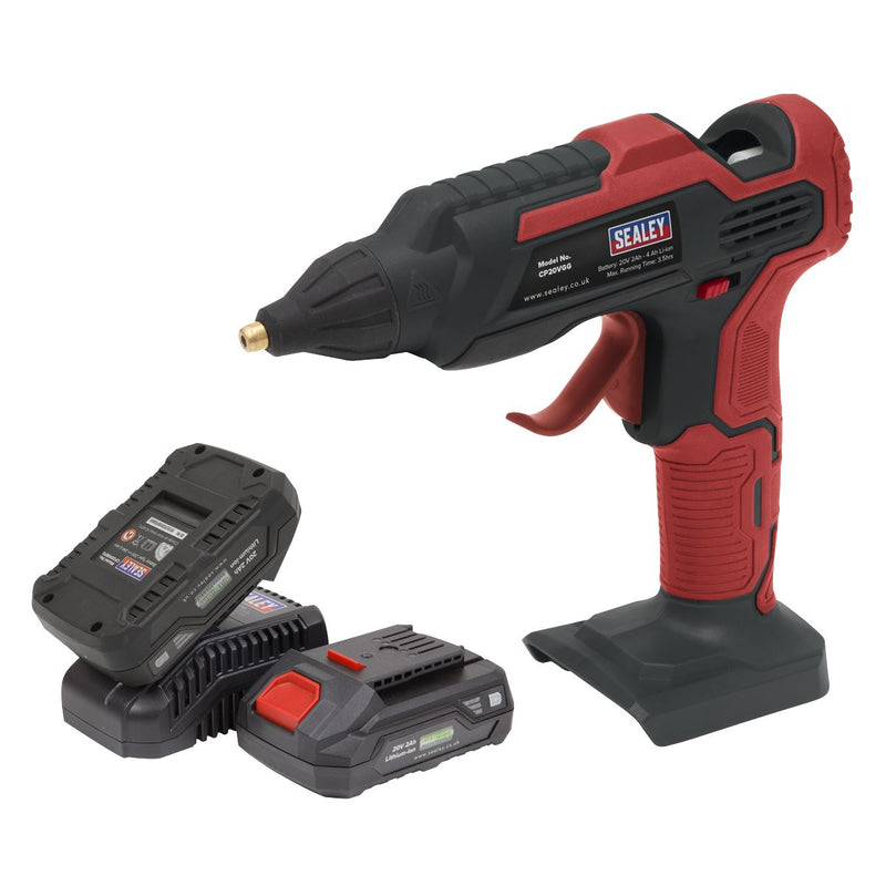 Cordless Glue Gun Kit 20V 2Ah SV20 Series - 2 Batteries