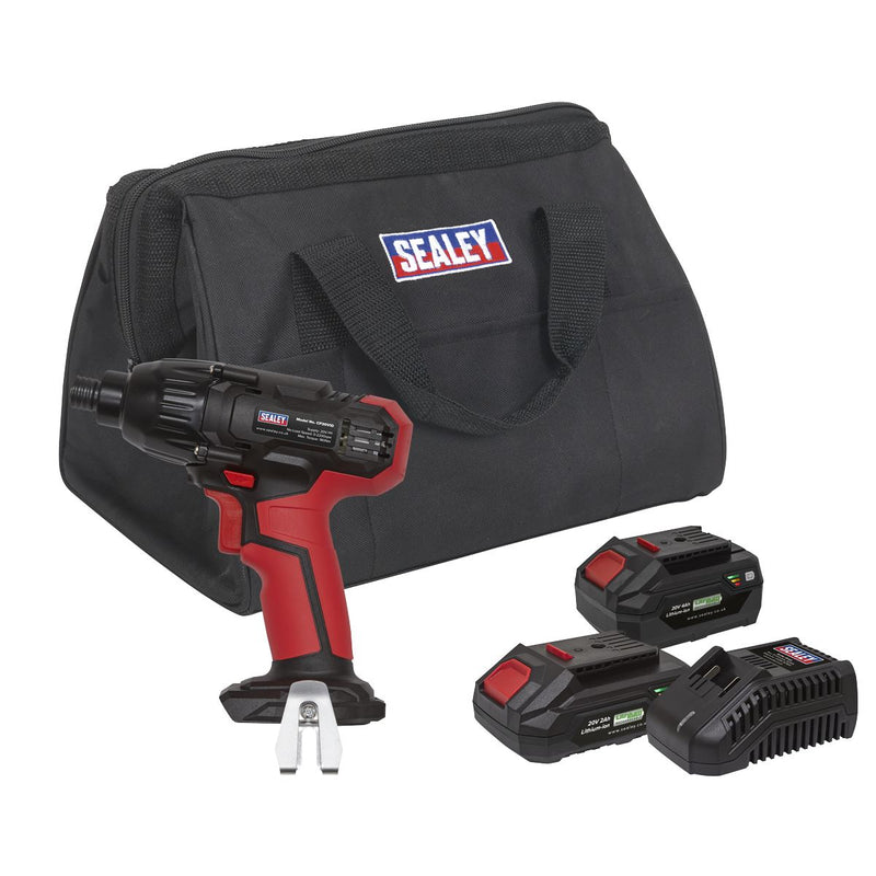 Impact Driver Kit 1/4"Hex Drive 20V SV20 Series - 2 Batteries