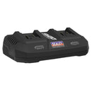 Sealey SV20 Series Fast Charge Dual Battery Charger 20V CP20VMC2