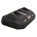 Sealey SV20 Series Fast Charge Dual Battery Charger 20V CP20VMC2