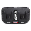 Sealey SV20 Series Fast Charge Dual Battery Charger 20V CP20VMC2