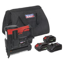 Sealey SV20 Series Cordless Nail/Staple Gun Kit 18G 20V - 2 Batteries CP20VNGKIT