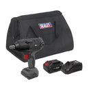 Sealey Premier SV20 Series 1/2"Sq Drive Brushless Cordless Impact Wrench Kit 20V 4Ah CP20VPIWKIT1