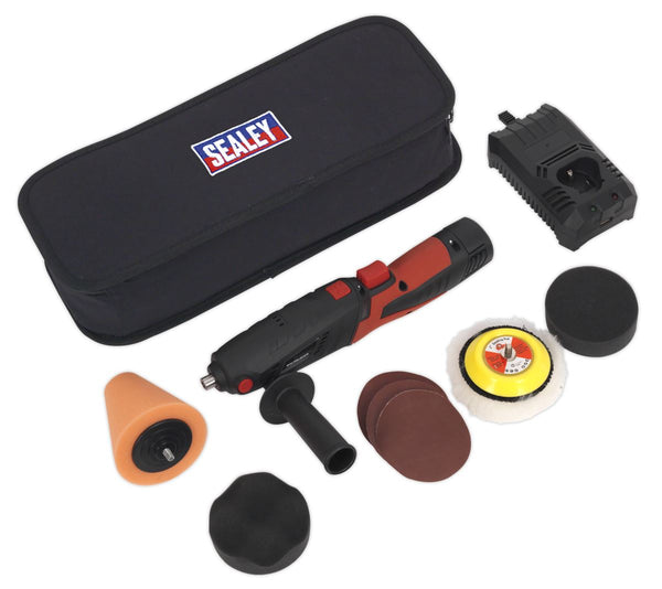 Cordless Mini Sander/Polisher Kit �75mm 12V Lithium-ion