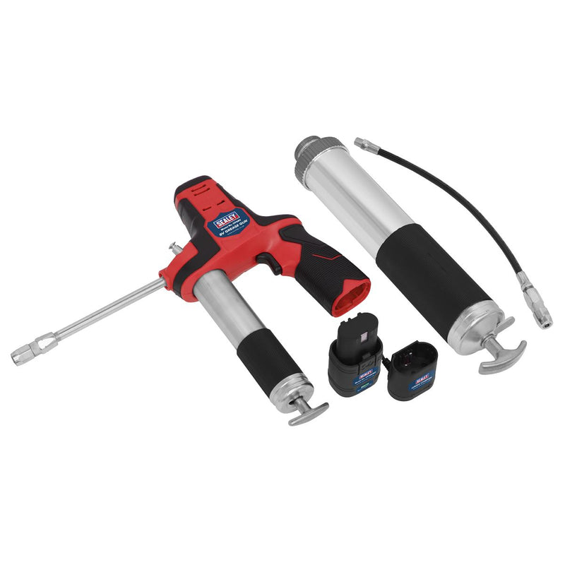 Sealey Cordless Grease Gun 8v 85g & 400g Cartridge 1 x 2ah Battery 3000psi CPG8V