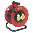 Sealey 25m Heavy-Duty Cable Reel with Thermal Trip 2 x 110V CR12515