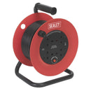 Sealey 25m Heavy-Duty Cable Reel with Thermal Trip 4 x 230V CR25/1.5