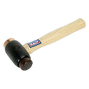 Sealey Premier Copper/Rawhide Faced Hammer with Hickory Shaft 3.5lb CRF35