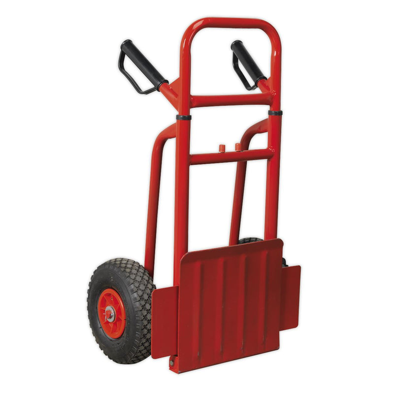 Sealey Folding Sack Truck with Pneumatic Tyres 200kg Capacity CST801