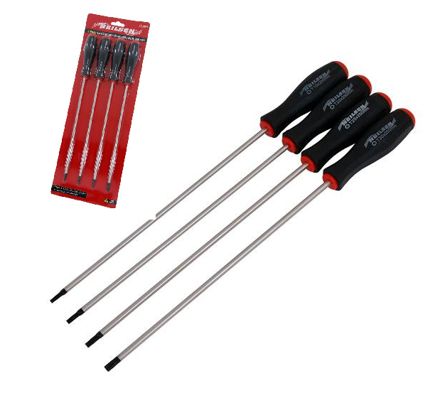 Screwdriver Set 4pc Torx TRX Star Extra Long Head Screwdrivers Set CT2899