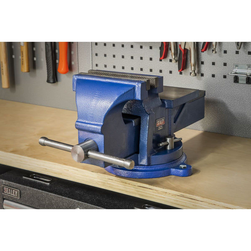 Sealey Heavy-Duty Professional Vice with Swivel Base 200mm CVXTB200COMBO