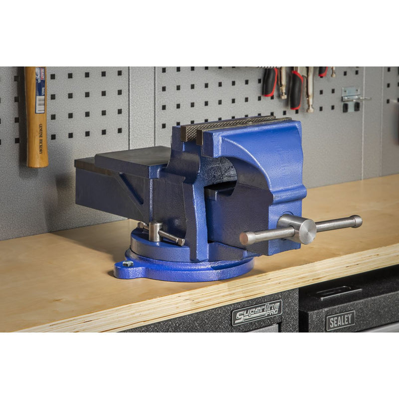 Sealey Heavy-Duty Professional Vice with Swivel Base 200mm CVXTB200COMBO