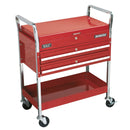 Sealey Superline PRO&reg; Heavy-Duty Trolley with Lockable Top & 2 Drawers 2-Level CX1042D