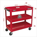 Sealey American PRO&reg; Heavy-Duty Workshop Trolley 3-Level CX108