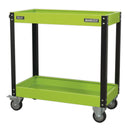 Sealey Superline PRO&reg; Heavy-Duty Workshop Trolley 2-Level - Hi-Vis Green CX109HV