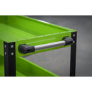 Sealey Superline PRO&reg; Heavy-Duty Workshop Trolley 3-Level - Hi-Vis Green CX110HV