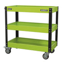Sealey Superline PRO&reg; Heavy-Duty Workshop Trolley 3-Level - Hi-Vis Green CX110HV