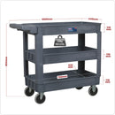 Sealey Composite Heavy-Duty Trolley 3-Level CX203