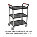 Sealey Composite Workshop Trolley 3-Level/3 Wall CX309