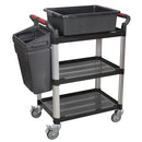 Sealey Composite Workshop Trolley 3-Level/3 Wall CX309