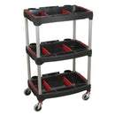 Sealey Composite Workshop Trolley with Parts Storage 3-Level CX313