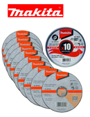 10x Makita Metal Grinder Disc Discs 115mm Fast Cutting Extra Thin D-18764