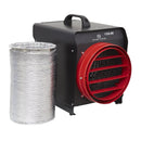 Sealey Industrial Fan Heater with Ducting 10kW/400V DEH10001