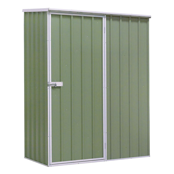 Sealey Dellonda Galvanized Steel Storage Shed with Pent Style Roof 150 x 80 x 190cm - Green DG113