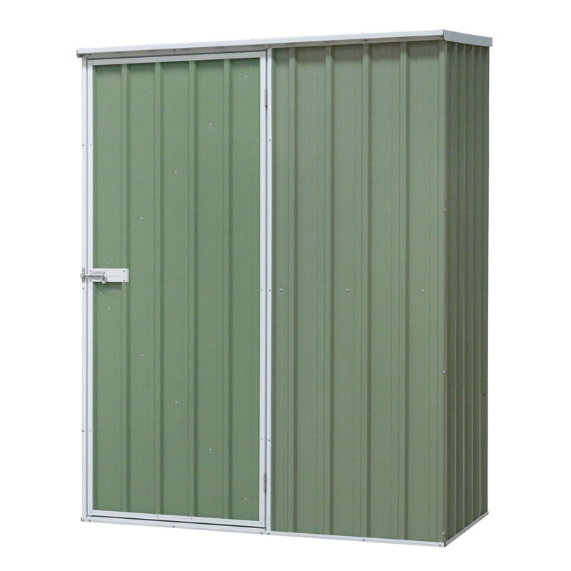 Sealey Dellonda Galvanized Steel Storage Shed with Pent Style Roof 150 x 80 x 190cm - Green DG113