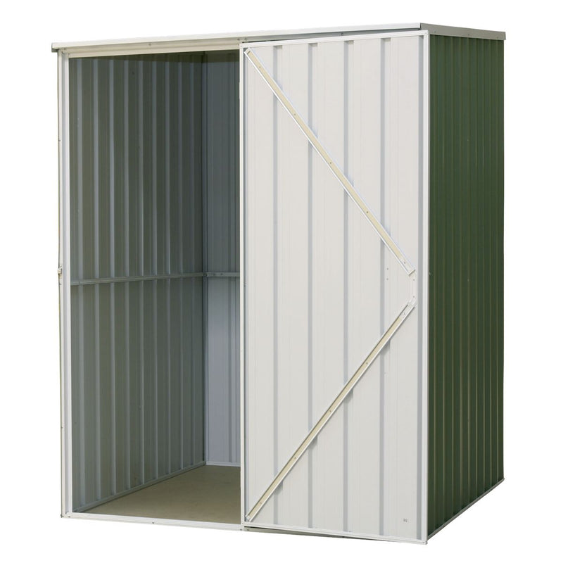 Sealey Dellonda Galvanized Steel Storage Shed with Pent Style Roof 151 x 151 x 200cm - Green DG114