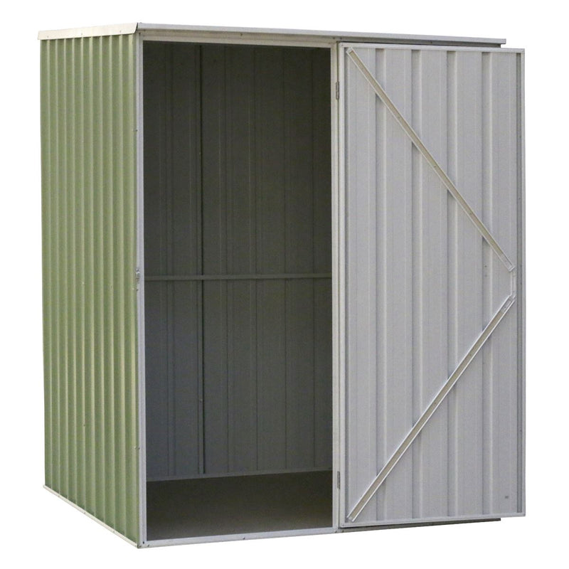 Sealey Dellonda Galvanized Steel Storage Shed with Pent Style Roof 151 x 151 x 200cm - Green DG114